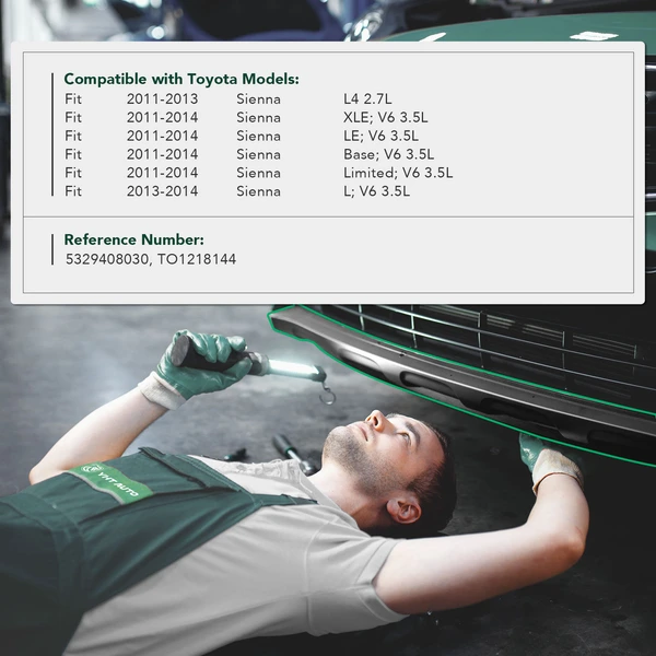 Driver Radiator Support Air Deflector for Toyota Sienna 2011-2014