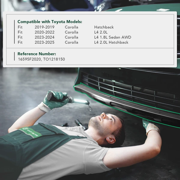 Driver Black Air Intake Duct for Toyota Corolla 2019-2025