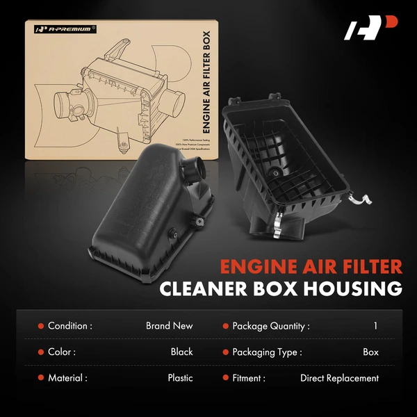 Engine Air Cleaner Filter Box Housing for Toyota Camry 1997-1999 L4 2.2L