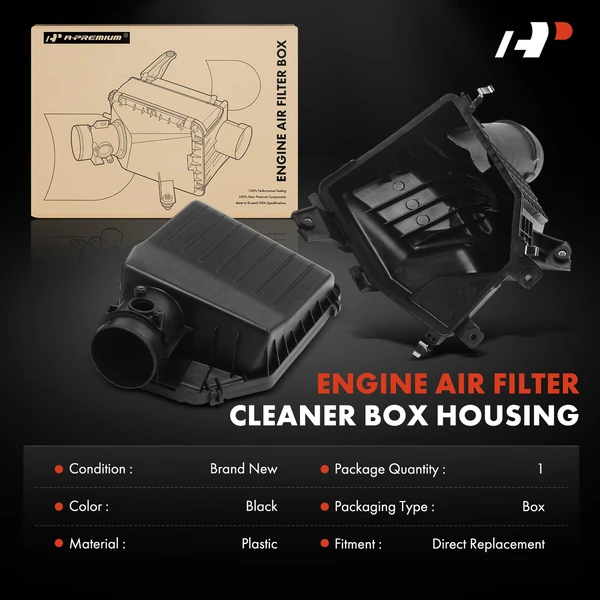 Air Cleaner Filter Box for Honda Accord 2008-2012 Crosstour 2012-2015 L4 2.4L