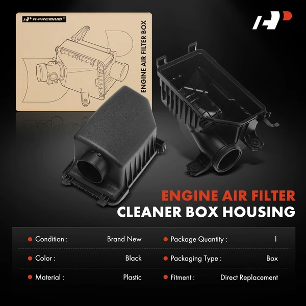 Engine Air Cleaner Filter Box Housing for Hyundai Accent 2012-2017 Veloster Kia Rio