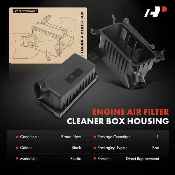 Air Cleaner Filter Box Housing for Hyundai Accent 2006-2011 Kia Rio Rio5 2007-2011 1.6L