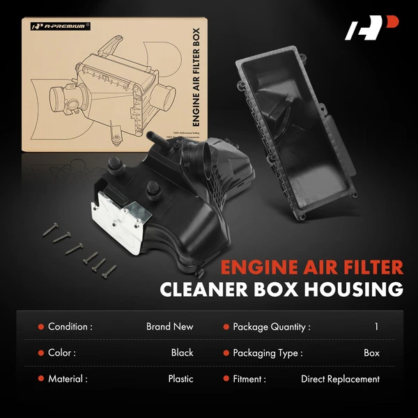 Engine Air Cleaner Filter Box Housing for Audi A4 2009-2011 L4 2.0L