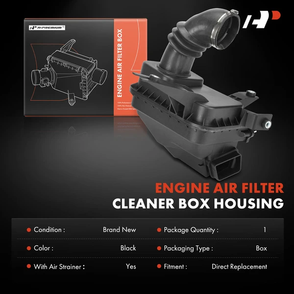 Engine Air Cleaner Filter Box Housing for Ford Focus 2005-2007 L4 2.0L L4 2.3L