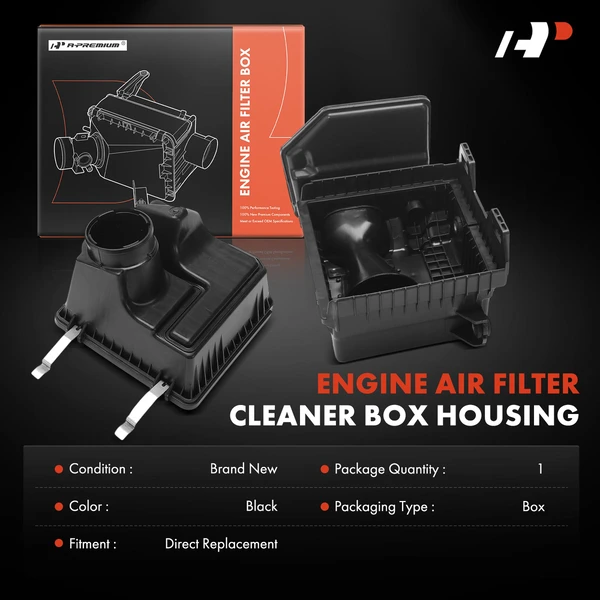 Air Cleaner Filter Box Housing with Clamp for Mitsubishi Lancer 2002-2007 L4 2.0L