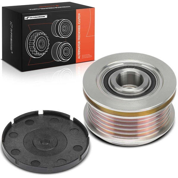 Alternator Clutch Pulley for Volvo C70 2007-2013 C30 2008-2013 S40 5 Grooves CW