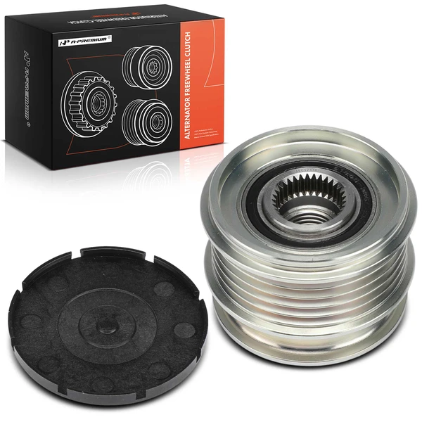 Alternator Clutch Pulley for Volvo XC60 2015 2016 S60 XC70 5 Grooves Clockwise