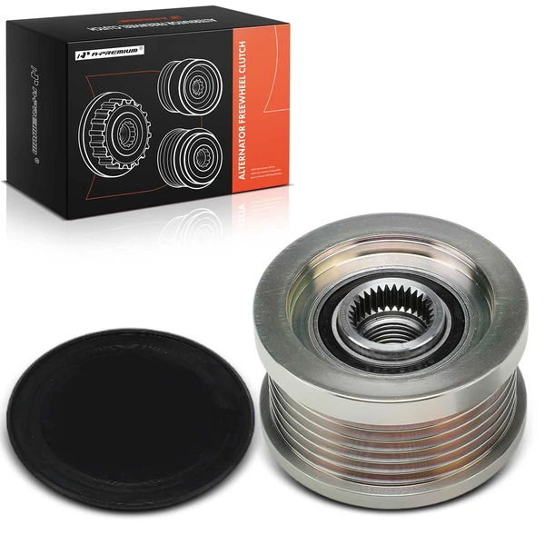 Alternator Clutch Pulley for Ford Edge 2012 2013 2014 L4 2.0L with 6 Grooves CCW