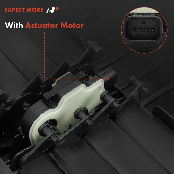 Active Grille Shutter with Motor Assembly for Ford Mustang Upper Air Deflectors