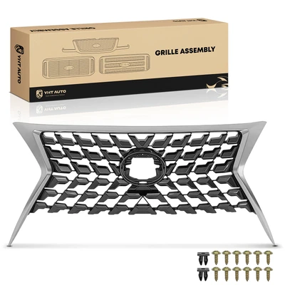 Front Upper Chrome Active Grille Shutter