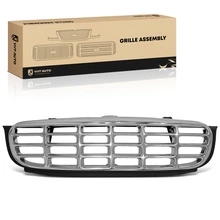 Front Chrome Plastic Active Grille Shutter for 1997-2000 Chevrolet Venture
