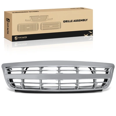 Front Chrome Plastic Active Grille Shutter for 2001-2005 Chevrolet Venture