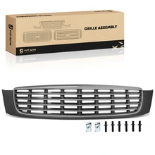 Front Active Grille Shutter with Gray Insert for 2000-2005 Cadillac DeVille