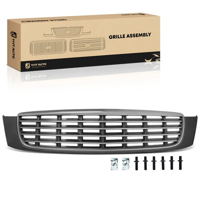 Front Active Grille Shutter with Gray Insert