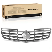 Front Chrome Plastic Active Grille Shutter for 2006-2011 Cadillac DTS