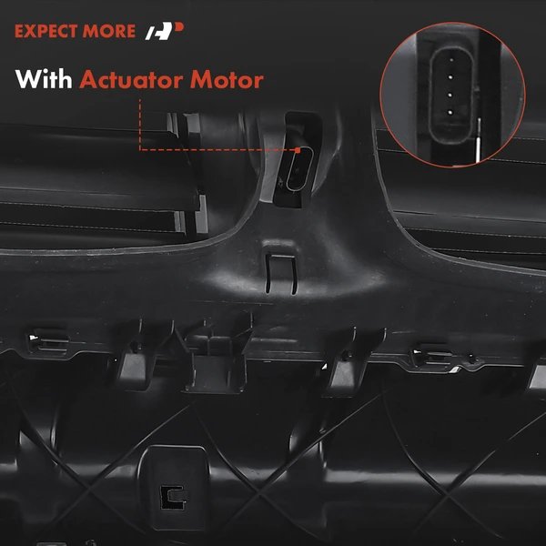 Front Active Radiator Grille Shutter Support Air Duct with Motor for BMW 528i