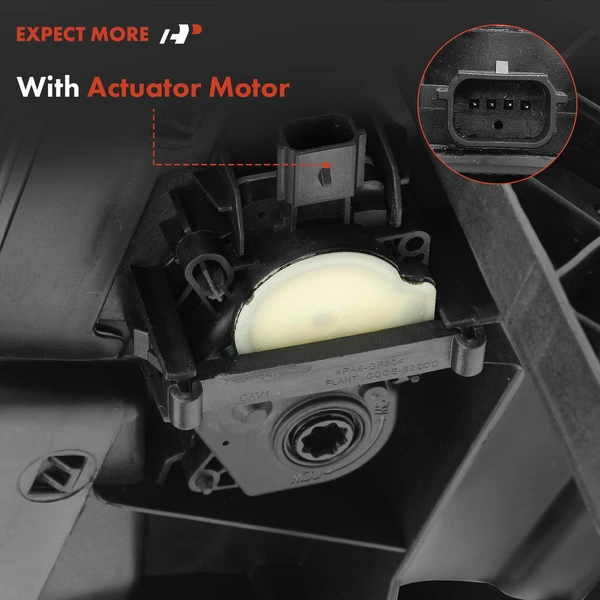 Lower Active Grille Shutter Assembly with Motor for Ford F-150 2015-2017