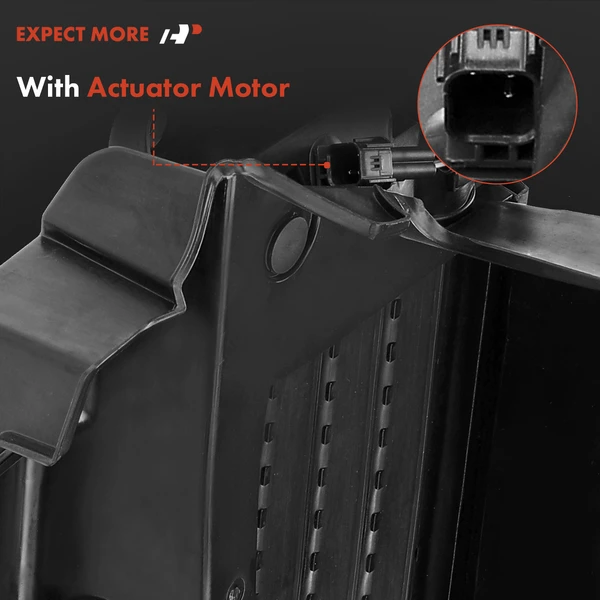 Front Upper Active Radiator Grille Shutter with Motor for Honda CR-V 2017-2019