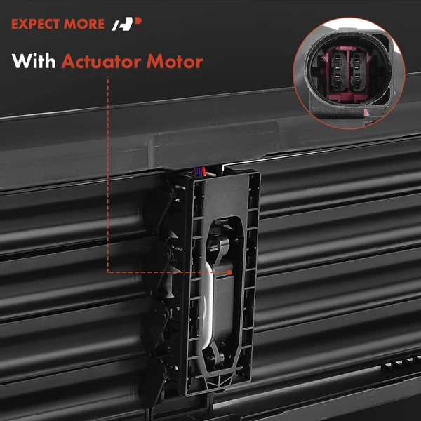 Active Grille Shutter with Motor Assembly for Volkswagen Jetta 2015-2018