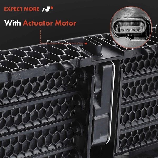 Front Lower Active Radiator Grille Shutter with Motor for Chevrolet Malibu 16-21