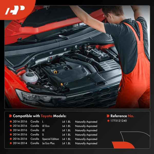 Air Cleaner Intake Inlet Duct for Toyota Corolla 2014-2016 L4 1.8L GAS DOHC