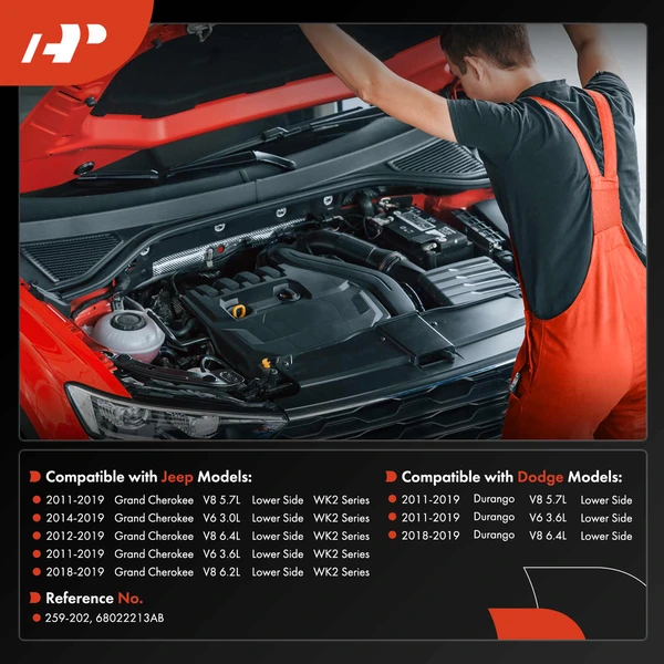 Lower Air Filter Housing for Jeep Grand Cherokee Dodge Durango 2011-2019