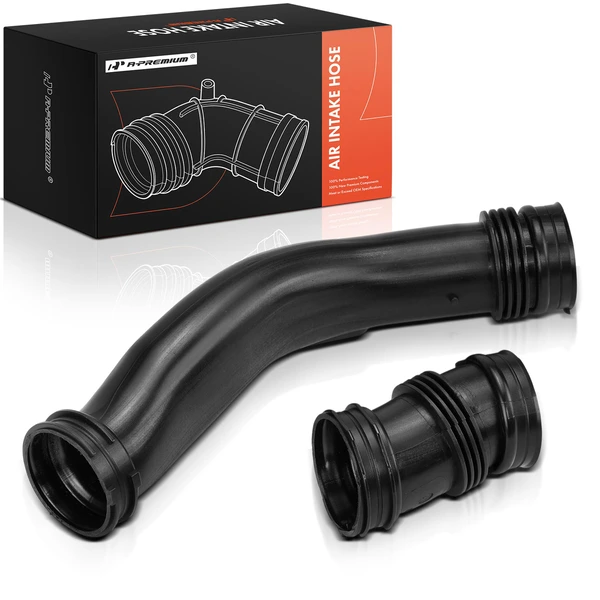 2 Pcs Upper Air Pipe Air Intake Hose Kit for BMW F01 740i F02 740Li E71 X6 3.0L