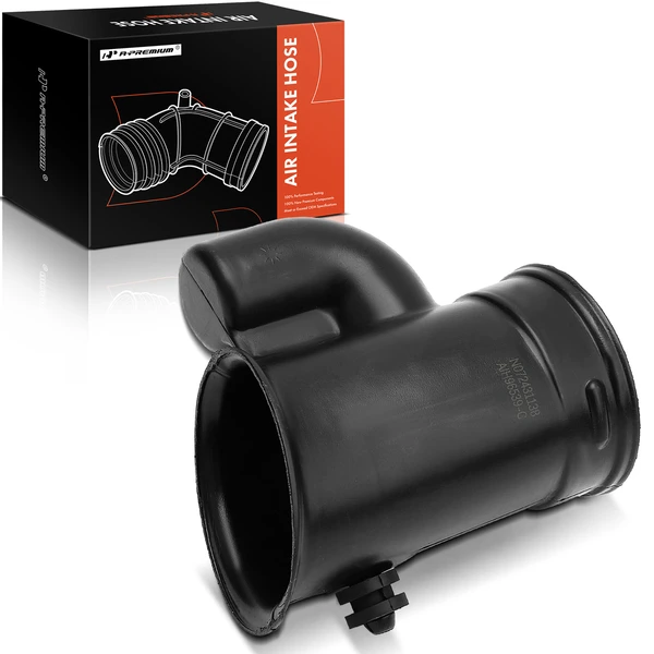 Resonator Engine Air Intake Hose without Hose Clamps for 2006-2007 Honda Accord