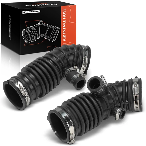 2 Pcs Engine Air Intake Hose with Hose Clamps for 2009-2012 INFINITI FX35