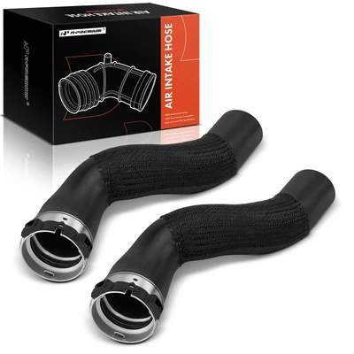 2 Pcs Lower Air Inlet & Outlet Turbo Intercooler Hose