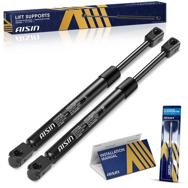 AISIN GASGM-00409 2 Pcs Hood Lift Support Strut for 2005-2013 Chevrolet Corvette