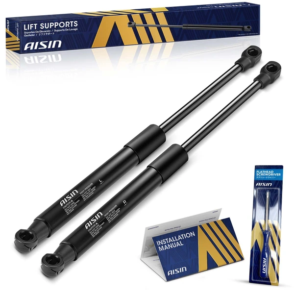 AISIN GASCH-00478 2 Pcs Trunk Lid Lift Support Shock Strut for 2004-2008 Chrysler Crossfire