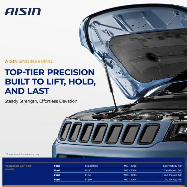 AISIN GASFD-00659 2 Pcs Hood Lift Support Strut for 1997-2004 Ford F-150