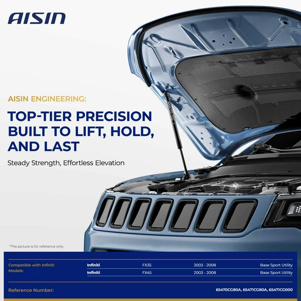AISIN GASN-00923 2 Pcs Hood Lift Support Strut for 2003-2008 INFINITI FX35