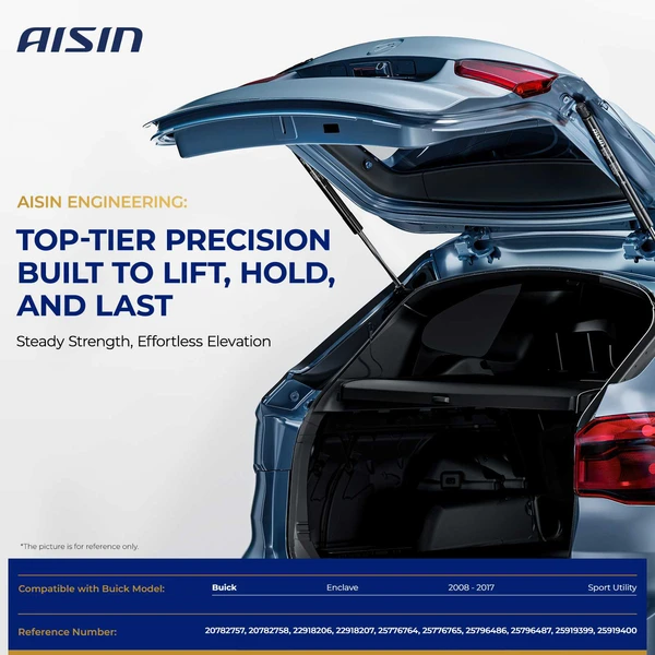 AISIN GASGM-00287 2 Pcs Rear Tailgate Lift Support Shock Strut for 2008-2017 Buick Enclave