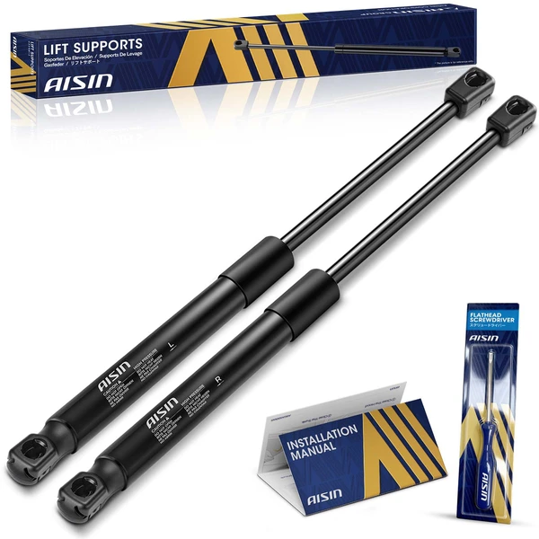 AISIN GASGM-00289 2 Pcs Front Hood Lift Support Strut for 2018-2023 Buick Enclave