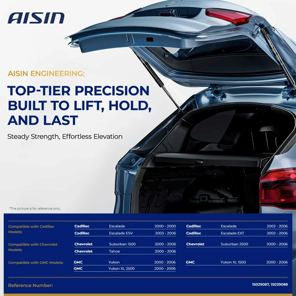 AISIN GASGM-00333 2 Pcs Rear Window Lift Support Shock Strut for 2000-2006 Chevrolet Tahoe