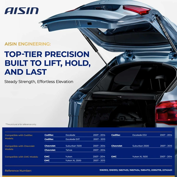 AISIN GASGM-00338 2 Pcs Rear Tailgate Lift Support for 2007-2014 Cadillac Escalade