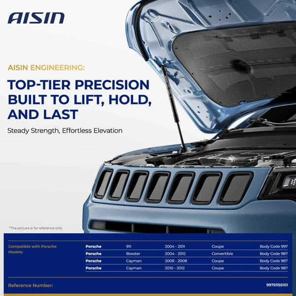 AISIN GASVG-01563 2 Pcs Front Hood Lift Support Strut for 2004-2011 Porsche 911