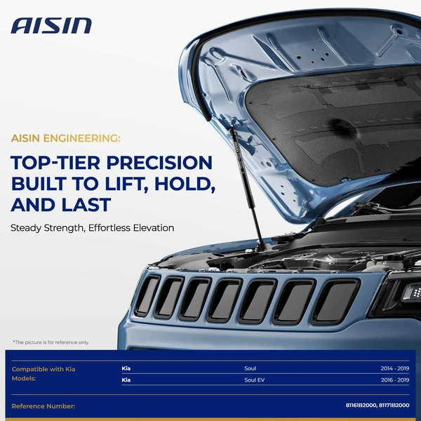 AISIN GASKA-01069 2 Pcs Front Hood Lift Support Shock Strut for 2014-2019 Kia Soul