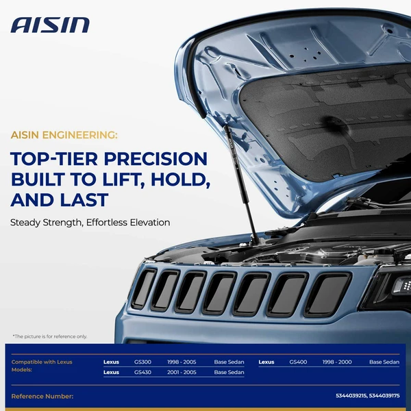 AISIN GAST-01121 2 Pcs Hood Lift Support Shock Strut for 1998-2005 Lexus GS300