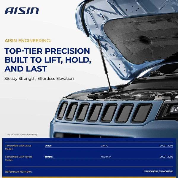 AISIN GAST-01125 2 Pcs Front Hood Lift Support Strut for 2003-2009 Lexus GX470