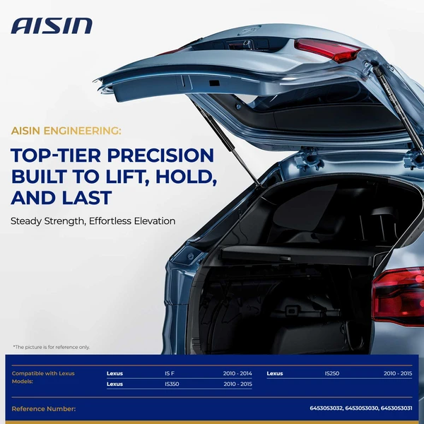 AISIN GAST-01127 2 Pcs Trunk Lid Lift Support Strut for 2010-2014 Lexus IS F