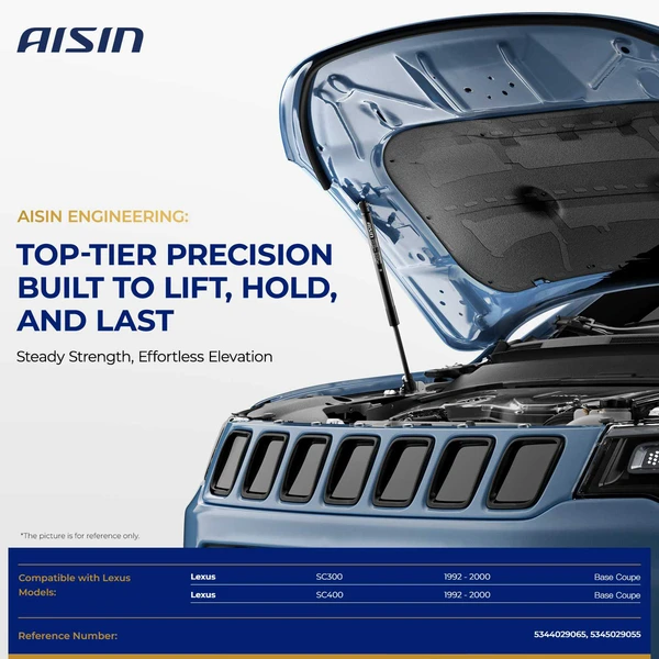 AISIN GAST-01158 2 Pcs Hood Lift Support Strut for 1992-2000 Lexus SC300
