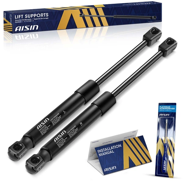 AISIN GASM-01367 2 Pcs Trunk Lid Lift Support Shock Strut for 2008-2016 Mitsubishi Lancer