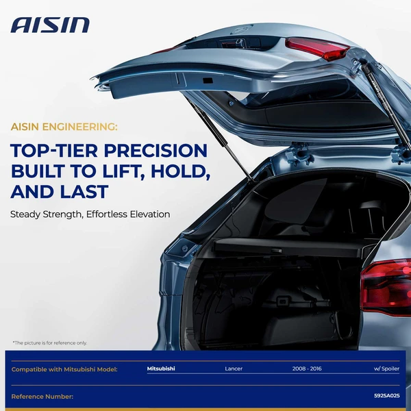 AISIN GASM-01367 2 Pcs Trunk Lid Lift Support Shock Strut for 2008-2016 Mitsubishi Lancer