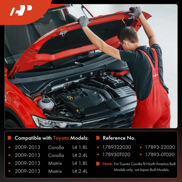 Engine Air Cleaner Intake Resonator for Toyota Corolla 09-13 Matrix L4 1.8L 2.4L