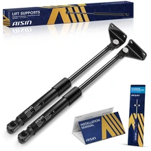 AISIN 2 Pcs Front Hood Lift Supports Shock Struts for 1991-1996 Dodge Stealth