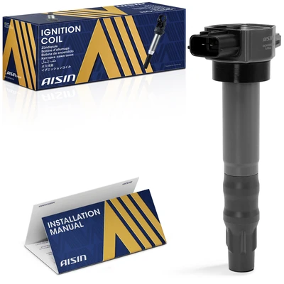 1 Ignition Coil 3-Blade Terminal Round, Rectangular 2004-2006 Mitsubishi Outlander Aisin ESCM-00558