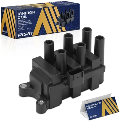 1 Ignition Coil 4-Blade Terminal Rectangular 2003 Ford E-150 Club Wagon Aisin ESCAZ-00268